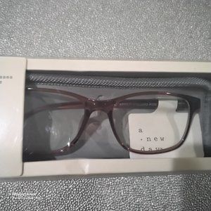 A Pair of Unisex "A New Day" Tortoise Blue-Light Filtering Glasses & Case NIB